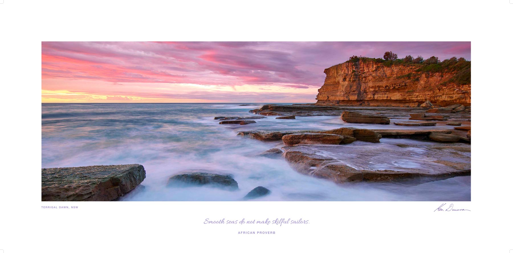 POSTER OF PURPOSE - TERRIGAL DAWN - Inspirational