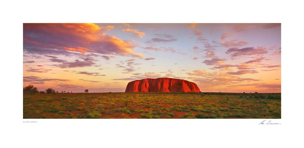 Uluru Sunset Inspirational Unframed Poster