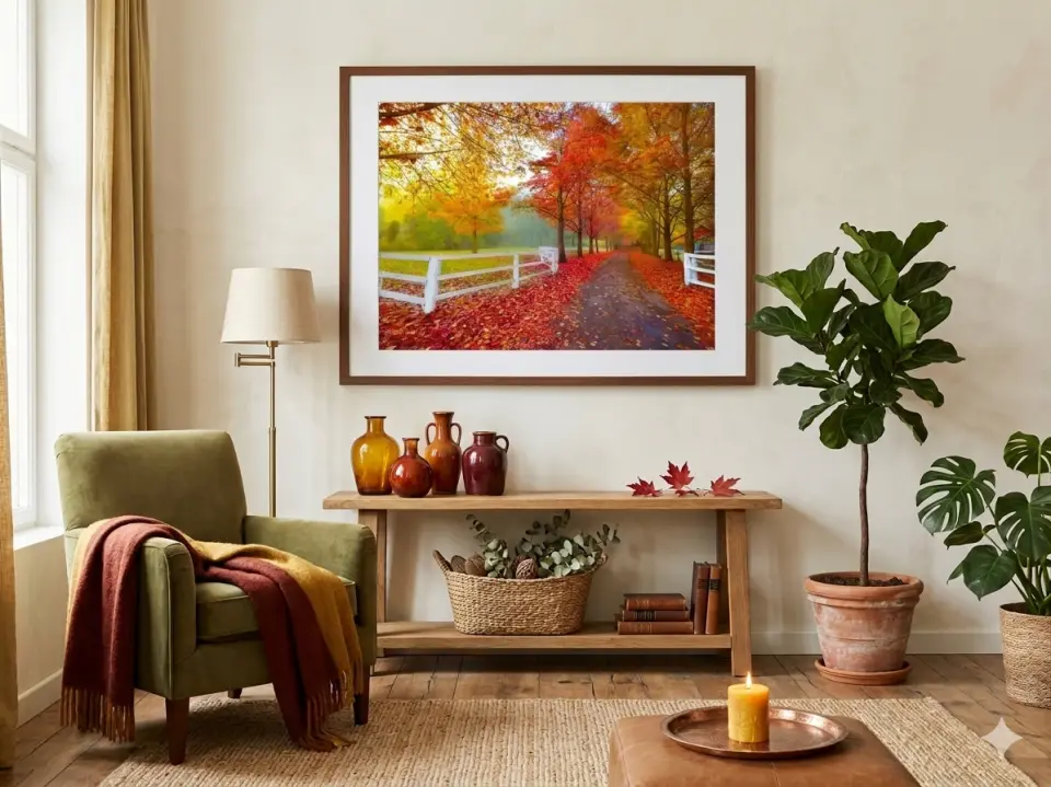 Autumn Symphony in Living Room