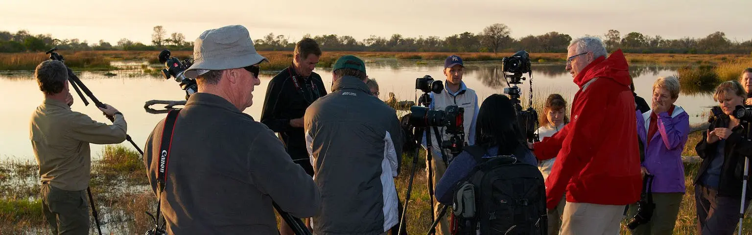 Ken Duncan teaching a photography workshop in the field